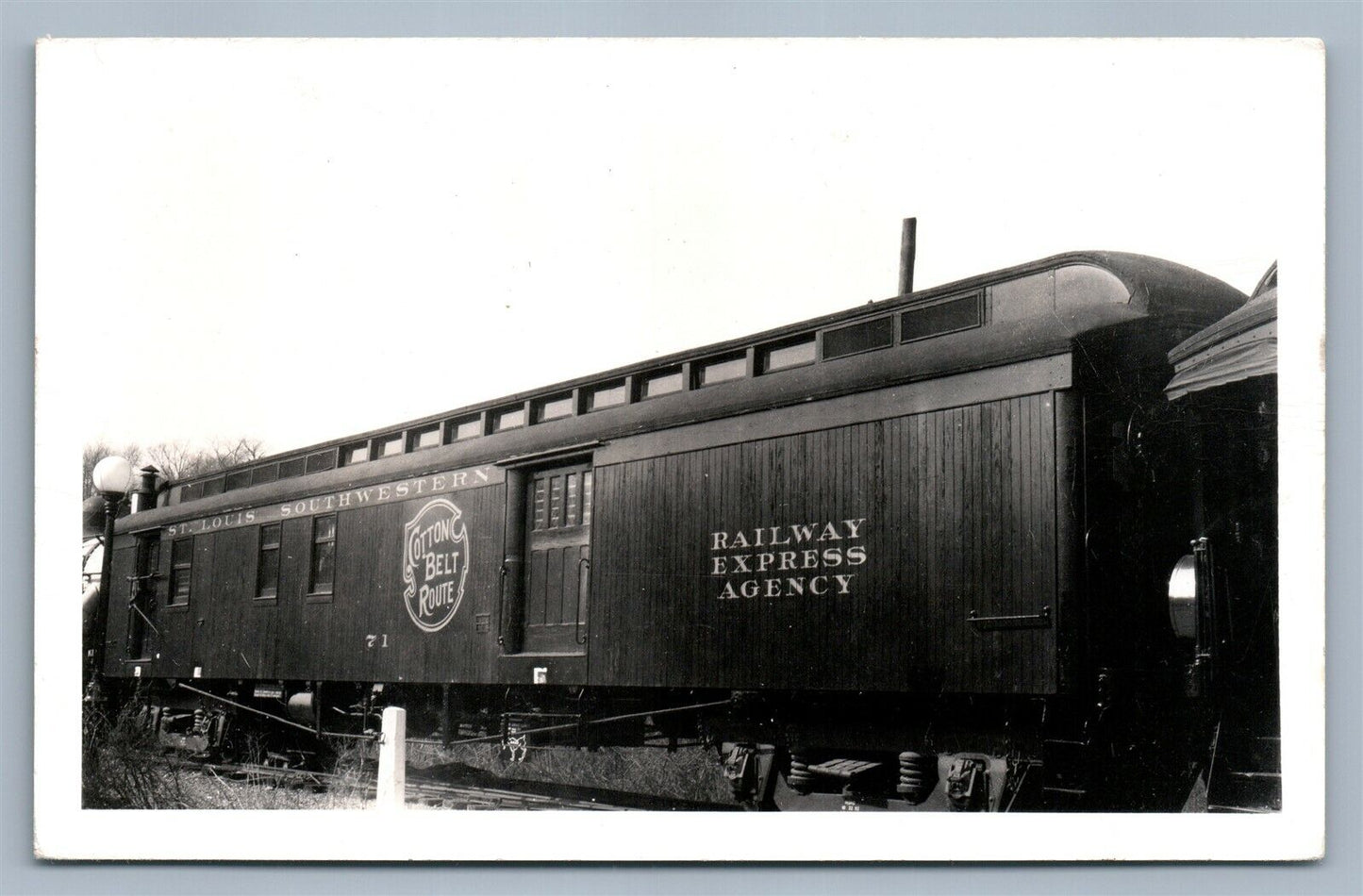 TRAIN ST.LOUIS SOUTH WESTERN RAILROAD VINTAGE REAL PHOTO POSTCARD RPPC railway