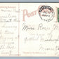 DETROIT MI BELLE ISLE LIGHT HOUSE ANTIQUE POSTCARD w/ CORK CANCEL