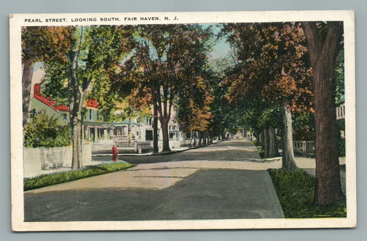 FAIR HAVEN NJ PEARL STREET ANTIQUE POSTCARD