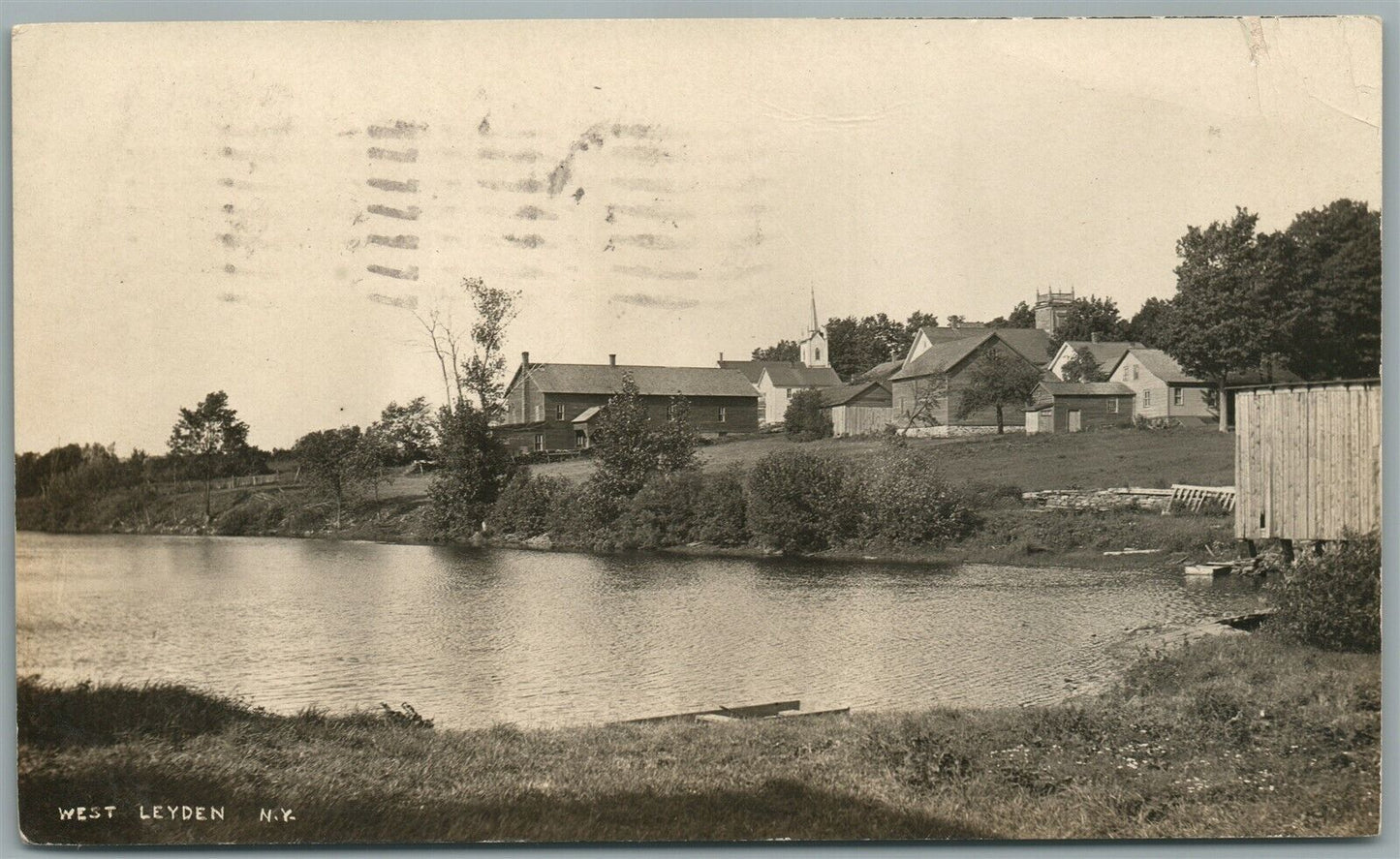 WEST LEYDEN NY ANTIQUE REAL PHOTO POSTCARD RPPC