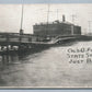 COLUMBUS OH FLOOD STATE ST. BRIDGE JUST BREAKING 1913 ANTIQUE POSTCARD