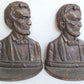 1927 PAIR OF antique CAST IRON ABRAHAM LINCOLN BOOKENDS