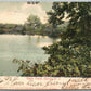 DOVER NJ BLACK POND 1906 UNDIVIDED ANTIQUE POSTCARD