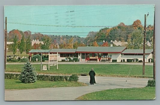 NEWTON NJ ST.PAUL'S ABBEY GIFT SHOP VINTAGE POSTCARD
