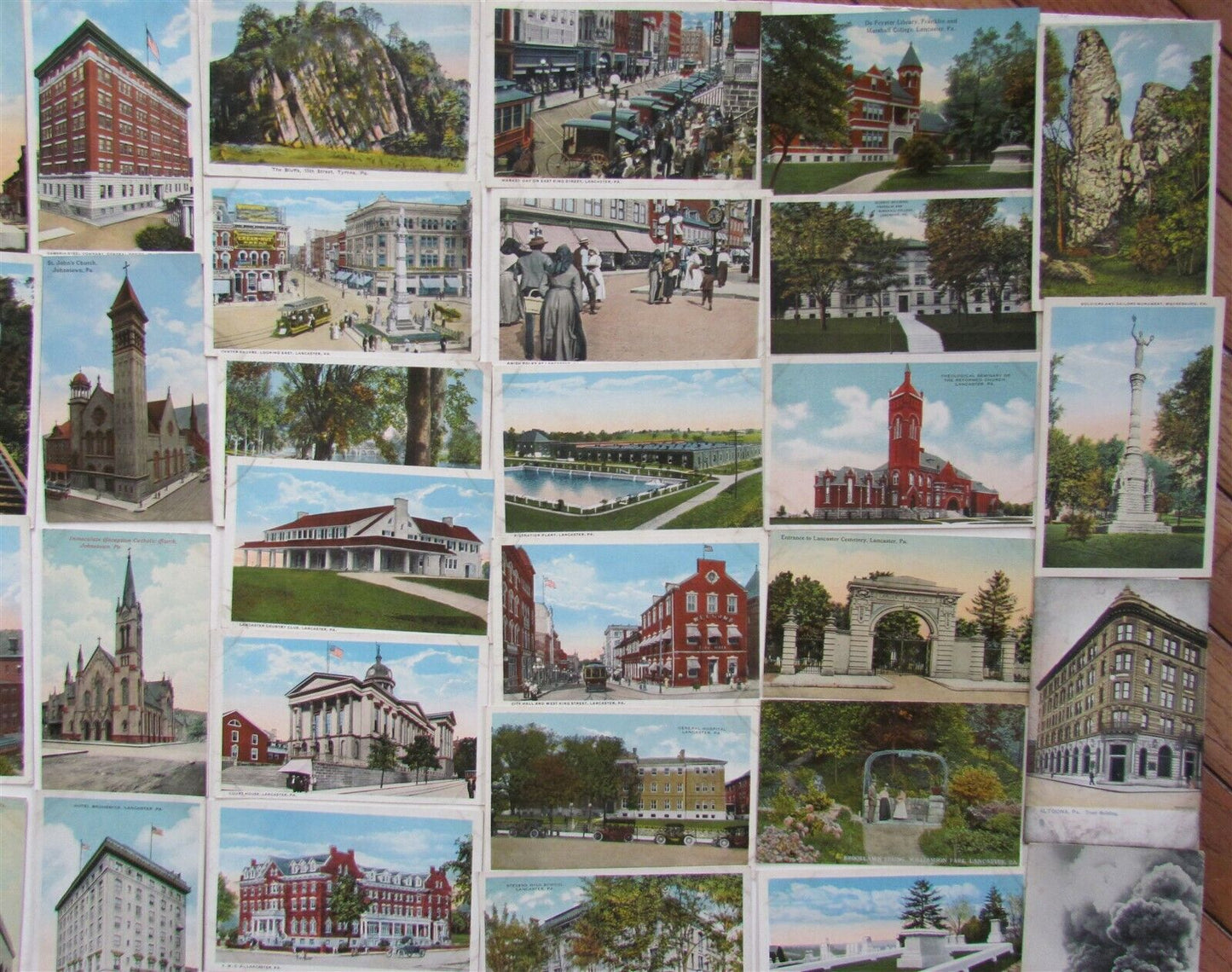 Lot of 130 PENNSYLVANIA ANTIQUE POSTCARDS