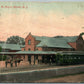 DOVER NJ RAILROAD DEPOT RAILWAY STATION 1914 ANTIQUE POSTCARD