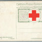 WWI ERA ITALIAN RED CROSS MILITARY ANTIQUE POSTCARD UNA SENTINELLA