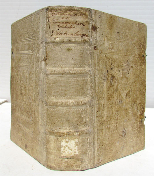 1738 COLUMNA et FIRMAMENTUM VERITATIS antique PIGSKIN BOUND in LATIN