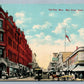 FALL RIVER MA MAIN STREET SOUTH FROM CITY HALL ANTIQUE POSTCARD