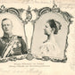 HOLLAND QUEEN WILHELMINA & DUKE HENRY 1901 ANTIQUE POSTCARD w/ STAMP