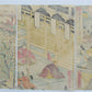 JAPANESE WOODBLOCK TRIPTYCH PRINT ANTIQUE by UTAGAWA YOSHIMORI EDO 1863