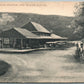 DELAWARE WATER GAP PA RAILROAD STATION UNDIVIDED ANTIQUE POSTCARD railway depot