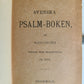 1888 SWEDISH BOOK OF PSALMS w/ MOTHER-OF-PERAL CROSS BINDING ANTIQUE