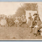 FREELAND PA ST.ANNS REGIMENTAL MILITARY BAND ANTIQUE REAL PHOTO POSTCARD RPPC