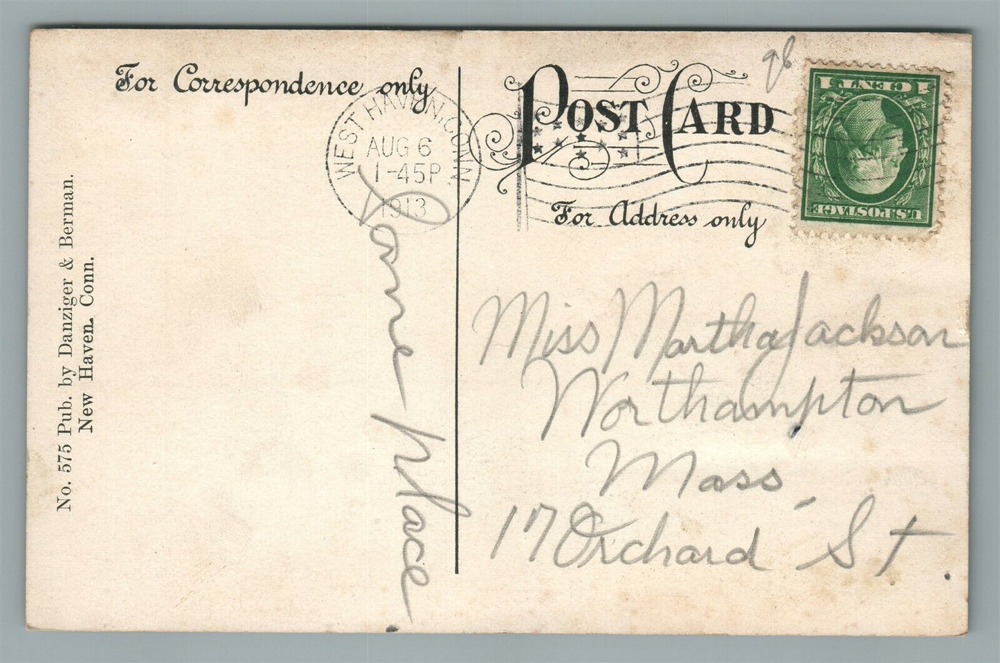 SAVIN ROCK CT BEACH STREET ANTIQUE POSTCARD