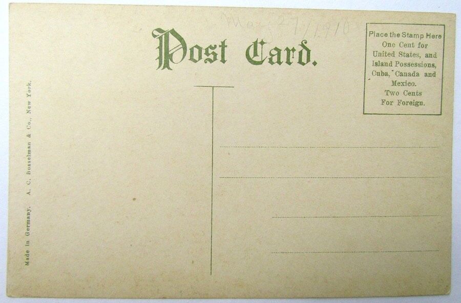 ANTIQUE POSTCARD - BROAD & MARKET STREETS NEWARK N.J.