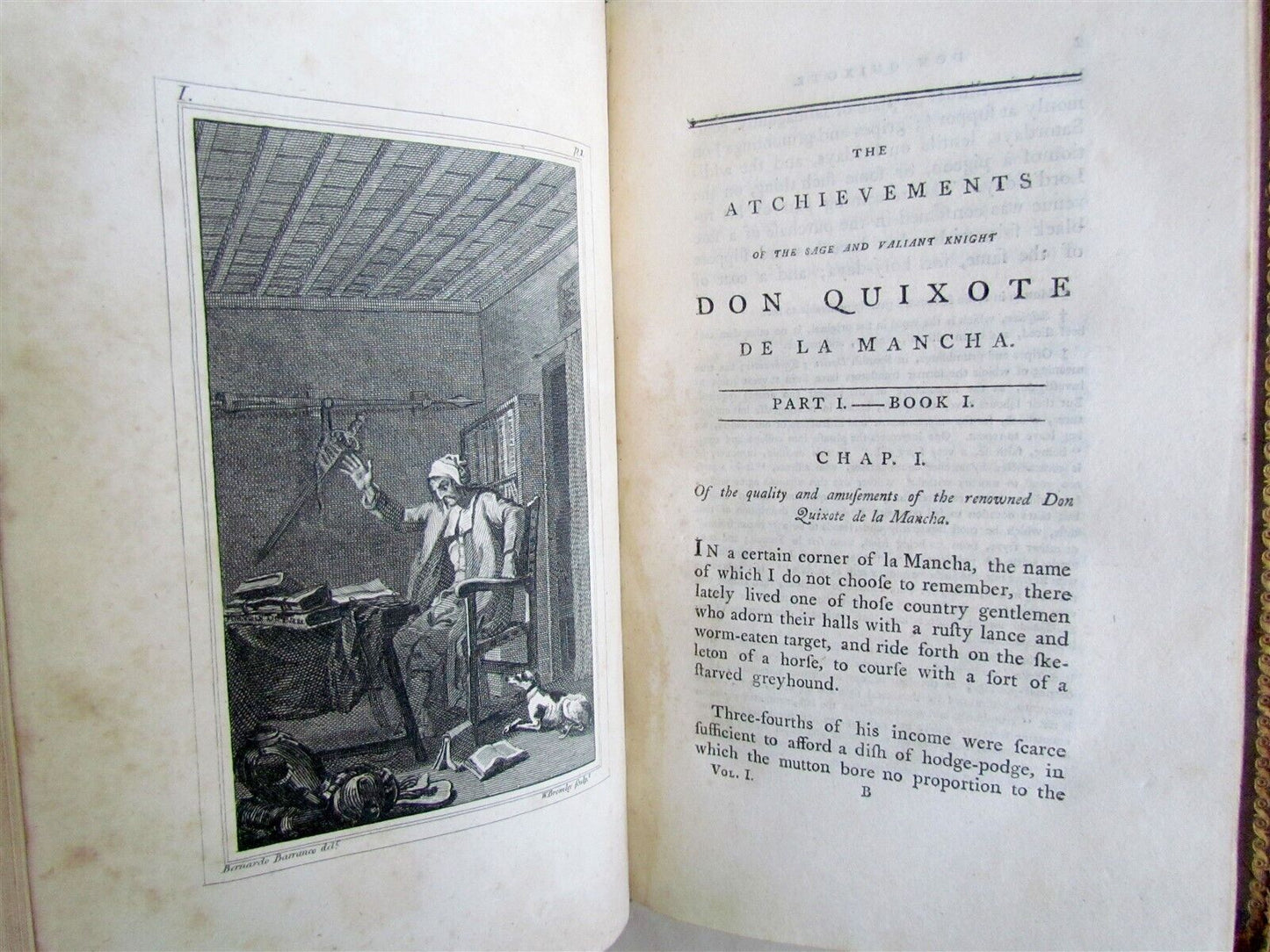 1796 4 volumes CERVANTES HISTORY OF DON QUIXOTE antique in ENGLISH by SMOLLET