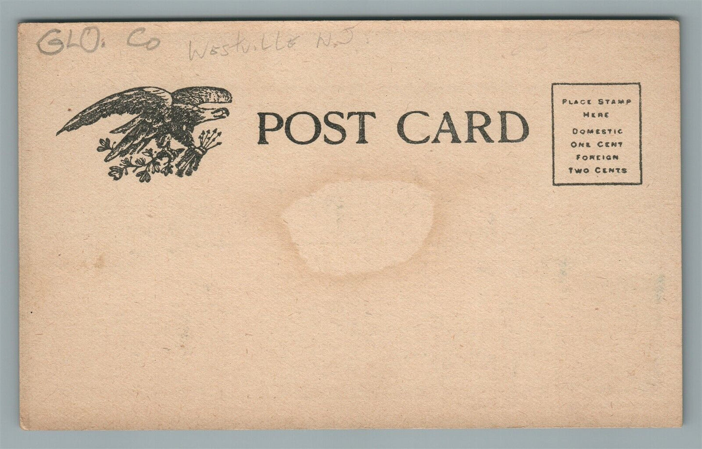 WESTVILLE WASHINGTON PARK ON DELAWARE NJ PIER ANTIQUE POSTCARD