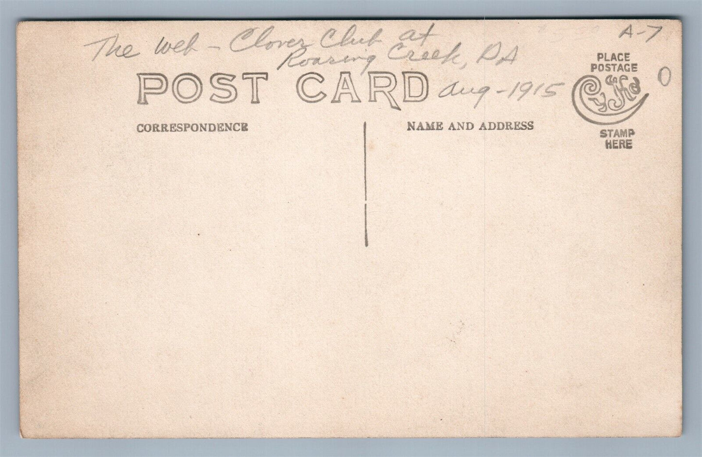 ROARING CREEK PA DISABLED MEN GROUP POSING VINTAGE REAL PHOTO POSTCARD RPPC