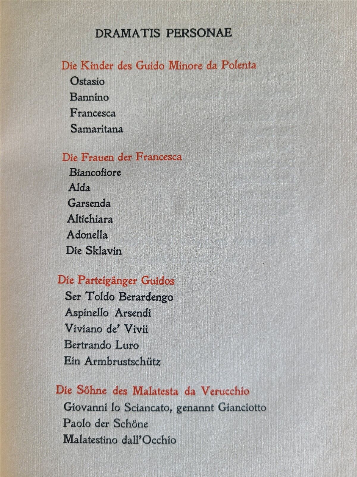 1903 FRANCESCA DA RIMINI EINE TRAGOEDIE IN VERSEN antique by GABRIELE D'ANNUNZIO
