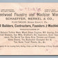 FLEETWOOD PA FOUNDRY & MACHINE WORKS VICTORIAN TRADE CARD SCHAEFFER MERKEL