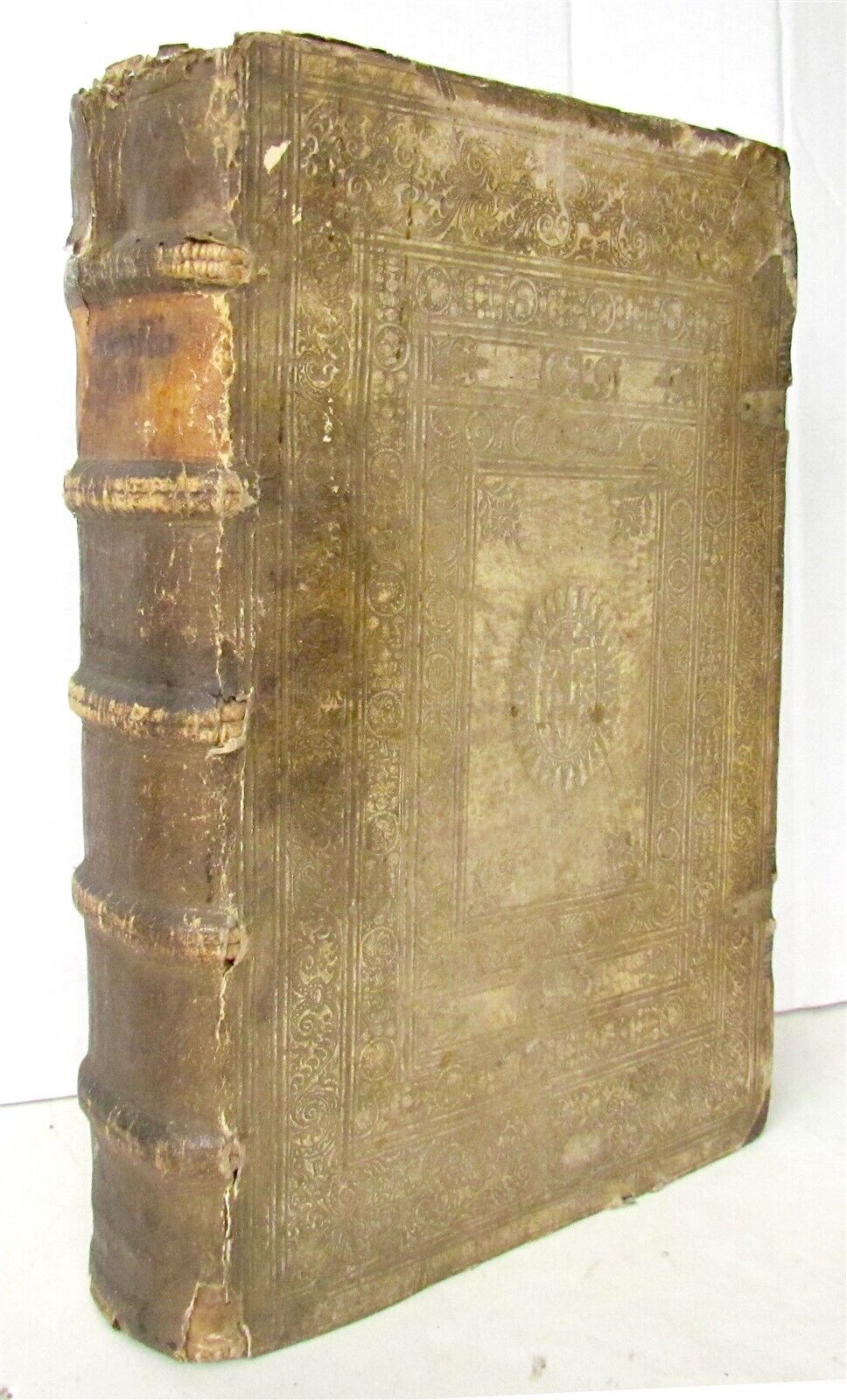 1630 CHURCH HISTORY FOLIO PIGSKIN BOUND ANTIQUE Generalis totius sacri ordinis