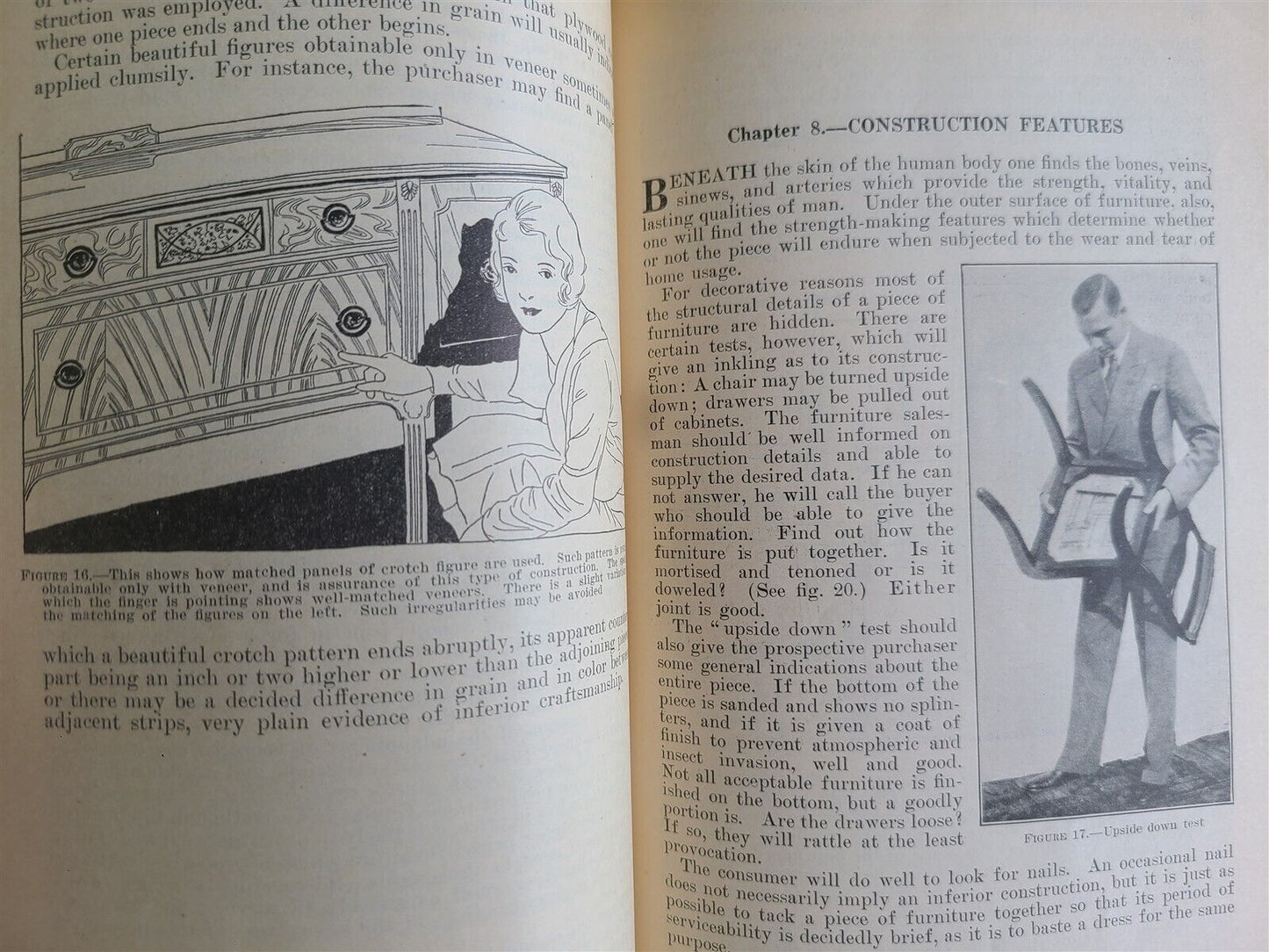 1931 FURNITURE ITS SELECTION & USE by U.S. DEPT of COMMERCE illustrated vintage