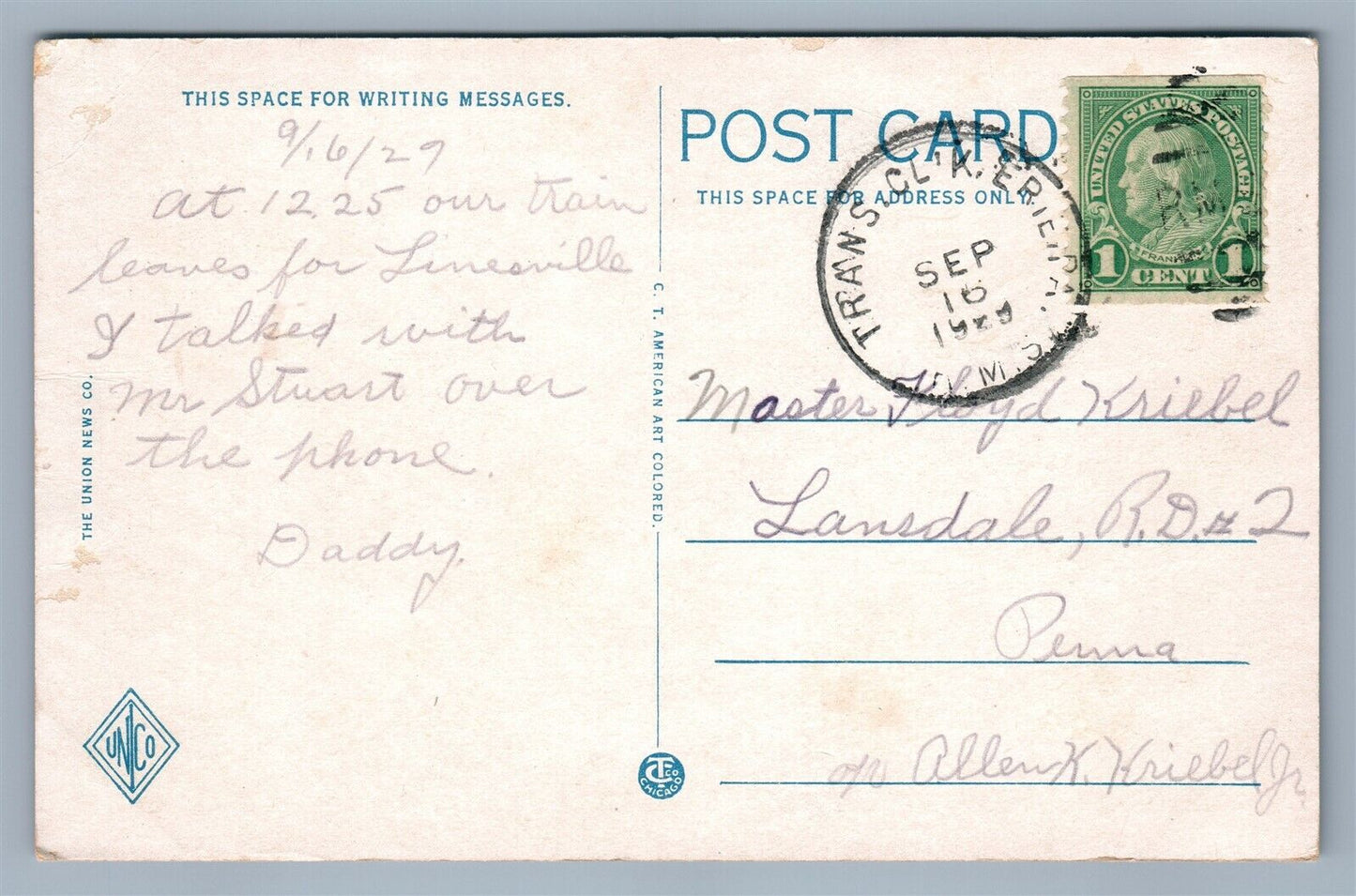 ERIE PA WATER WORKS & FISH HATCHERY ANTIQUE POSTCARD