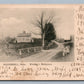 HAVERHILL MA WHITTIER'S BIRTHPLACE UNDIVIDED ANTIQUE POSTCARD PRIVATE MAILING