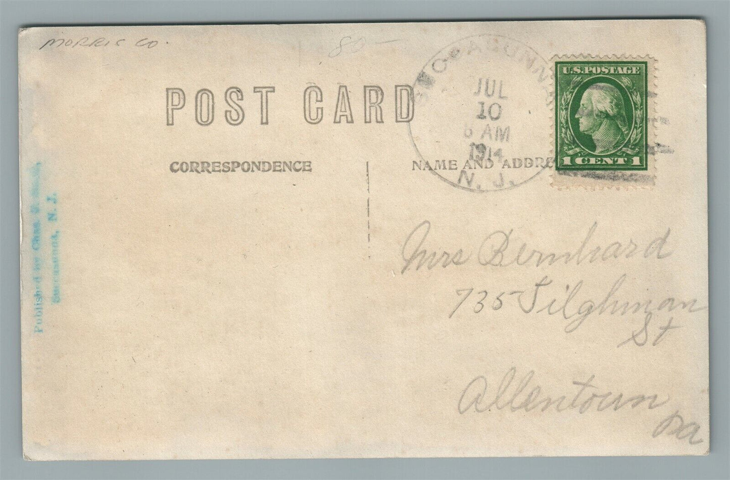SUCCASUNNA NJ HOTEL DeCAMP ANTIQUE REAL PHOTO POSTCARD RPPC