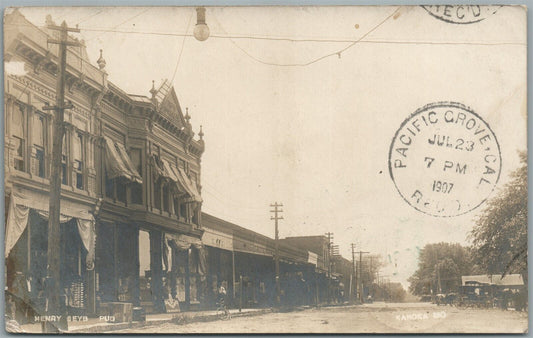 KAHOKA MO STREET SCENE ANTIQUE REAL PHOTO POSTCARD RPPC