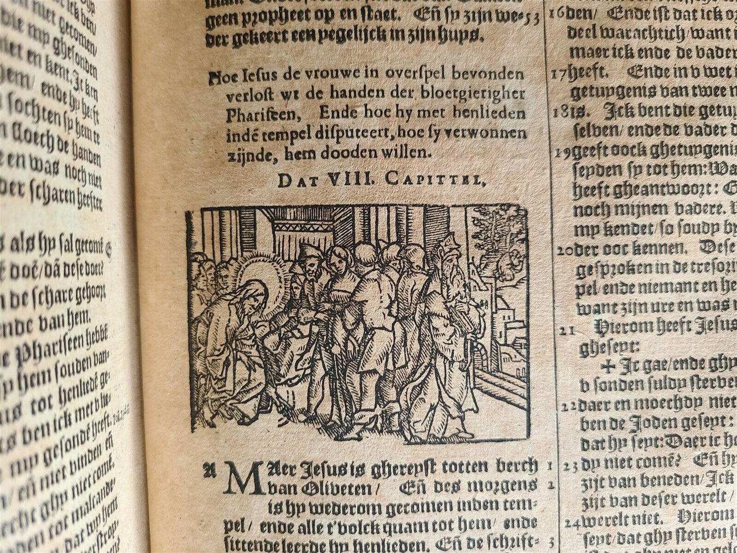 1599 BIBLE in DUTCH MOERENTORF BIBLIA SACRA FOLIO ILLUSTRATED antique 16th CENT.