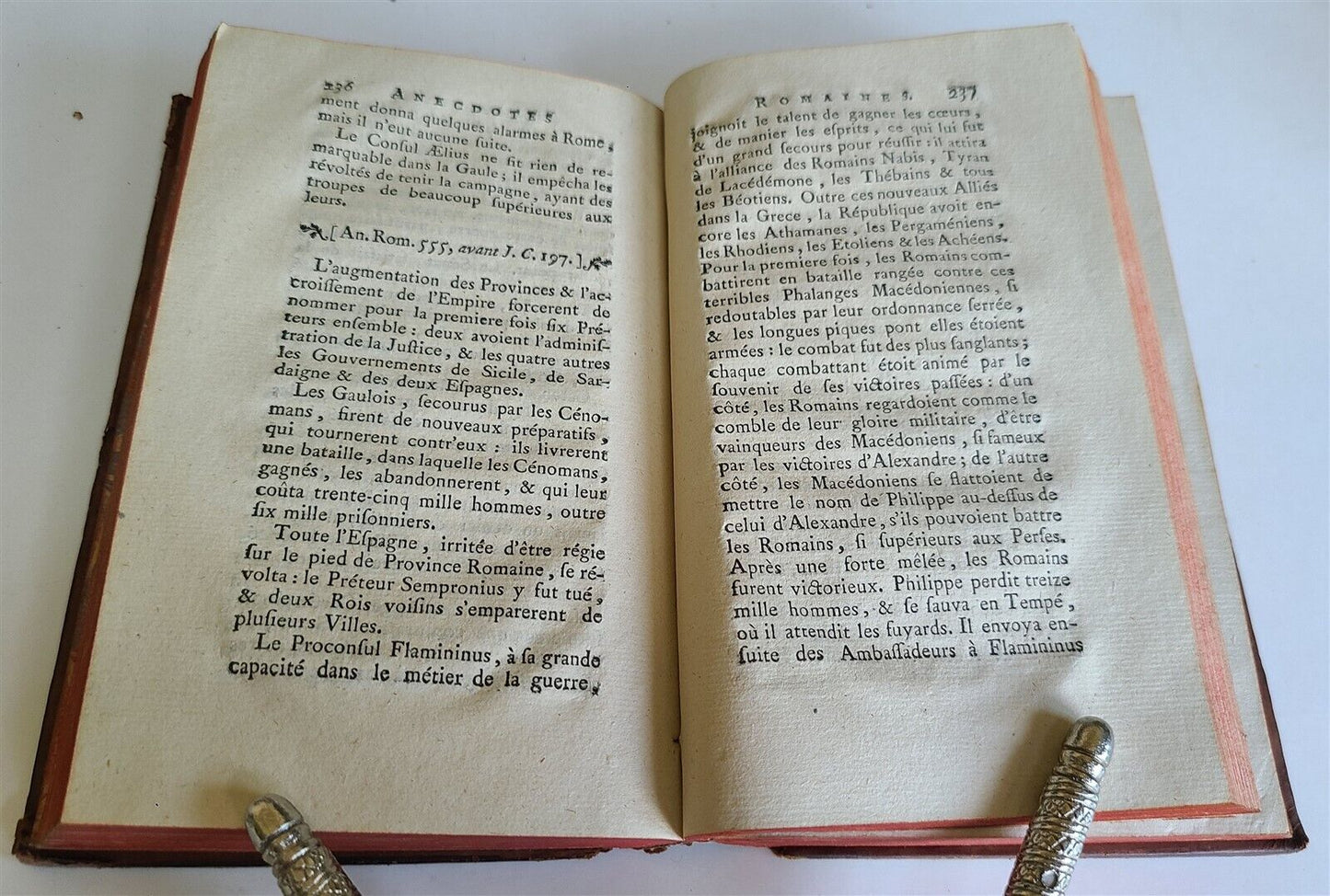 1778 ANECDOTES DE L'EMPIRE ROMAIN antique FRENCH HISTORY of ROMAN EMPIRE