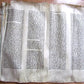 TORAH SCROLL FRAGMENT MANUSCRIPT VELLUM ANTIQUE BIBLE 21.5 x 24.5"