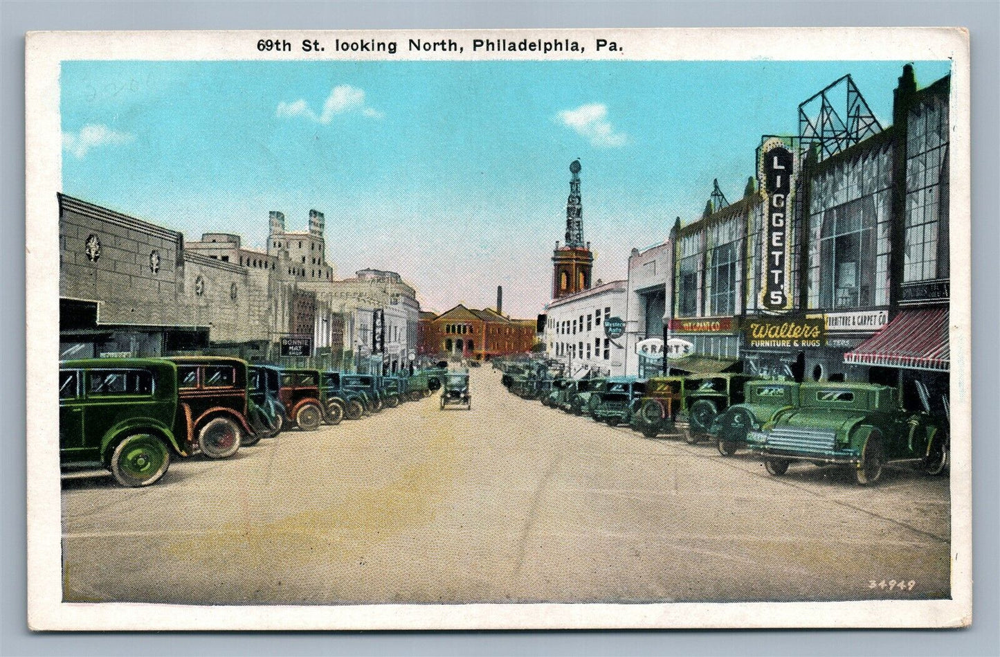 PHILADELPHIA PA 69th STREET ANTIQUE POSTCARD