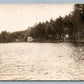 LONG LAKE NY SHORE COTTAGES ANTIQUE REAL PHOTO POSTCARD RPPC