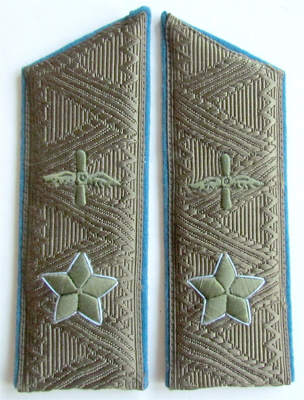 RUSSIAN SOVIET MARSHAL of AIR FORCE UNIFORM SHOULDER BOARDS vintage