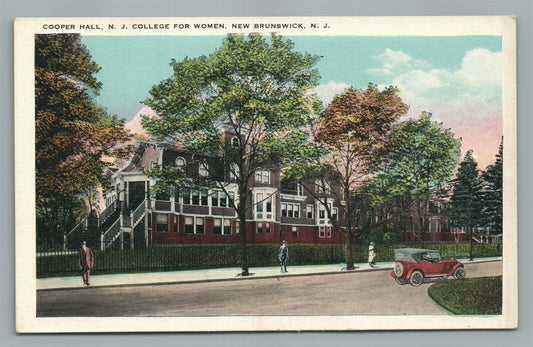 NEW BRUNSWICK NJ COLLEGE FOR WOMEN COOPER HALL ANTIQUE POSTCARD