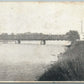 NEW BRUNSWICK NJ LANDING BRIDGE UNDIVIDED 1906 ANTIQUE POSTCARD w/ CORK CANCEL