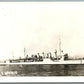 MILITARY SHIP USS UPSHUR VINTAGE REAL PHOTO POSTCARD RPPC