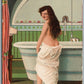 BEAUTY AFTER BATH TAKING ANTIQUE POSTCARD