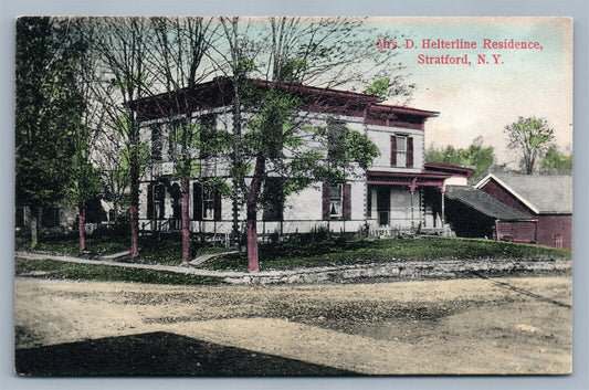 STARFORD NY HERTERLINE RESIDENCE ANTIQUE POSTCARD