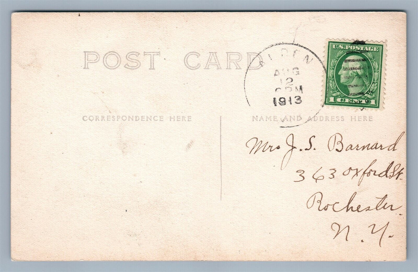 ALDEN NY WASHINGTON HOUSE ANTIQUE REAL PHOTO POSTCARD RPPC