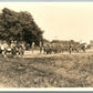 WWI MILITARY VINTAGE REAL PHOTO POSTCARD RPPC parade US flag