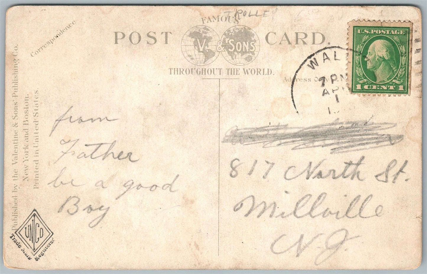 ALTOONA PA 11th AVENUE ANTIQUE POSTCARD