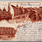 GRUSS AUS AACHEN GERMANY UNDIVIDED 1902 ANTIQUE POSTCARD