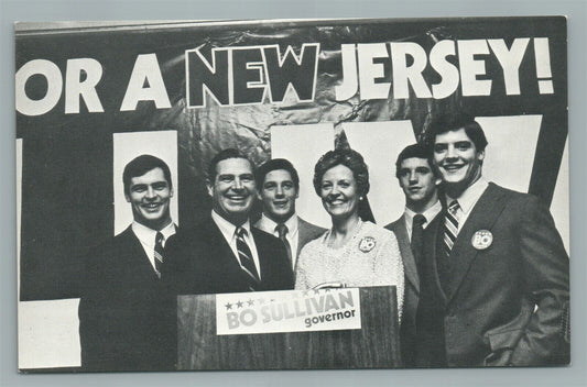 NEW JERSEY REPUBLICAN CANDIDATE BO SULLIVAN VINTAGE POLITICAL POSTCARD