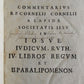 1664 BIBLE TORAH COMMENTARY OLD TESTAMENT IOSUE IUDICUM RUTH antique FOLIO