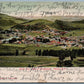MANOR NY LIVINGSTON BIRDS EYE VIEW 1906 UNDIVIDED ANTIQUE POSTCARD