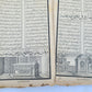 19th century ARABIC EMBOSSED LEATHER BINDING antique ISLAMIC BOOK ILLUSTRATED